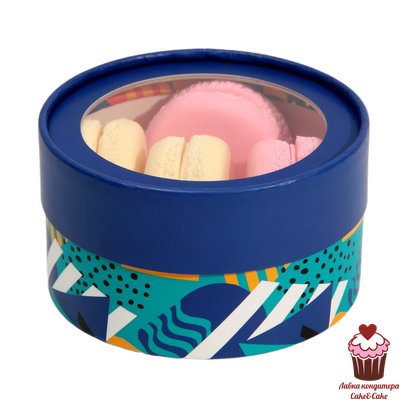 Коробка тубус шляпная «Геометрия», диаметр 12см h5см