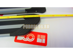 Пороги подножки "Luxe Silver" 1600 мм для Lifan X60 I 2011-2018