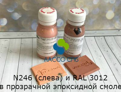 Колер паста Palizh Полимер RAL 3012 Beige red Бежево красный 50 г УЦЕНКА