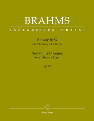 Brahms, Johannes Sonata for Violin and Piano in G major op. 78