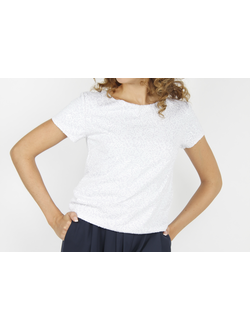 Двухслойная блуза с пайетками