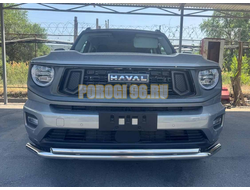 Защита переднего бампера двойная Папа Тюнинг d60/42 для Haval H7 2025-