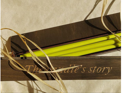 Столовые свечи из натурального воска 40 см (3 шт)