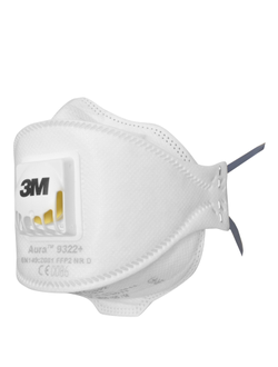 Респиратор 3М Aura™ 9322+ FFP2 (12 ПДК) c клапаном (х10х120)