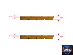 Колодки дискового тормоза питбайк двухпоршневой суппорт RACING SM-PARTS