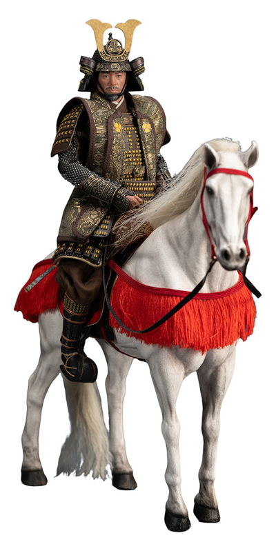 Дайме Ёси Торанага, делюкс версия - Коллекционная фигурка 1/12 SCALE Palm Collection Shogun DX Horse & Banner Edition (DA001B) - D12TOYS