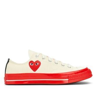 КЕДЫ CONVERSE PLAY COMME DES GARCONS черные фото