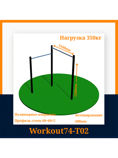Спортивная площадка Workout T02