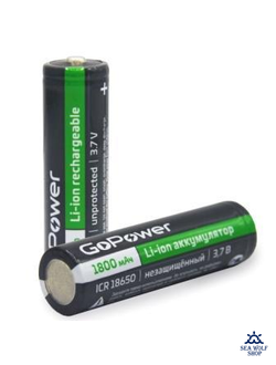 Аккумулятор GoPower Li-ion 18650, 1800mAh