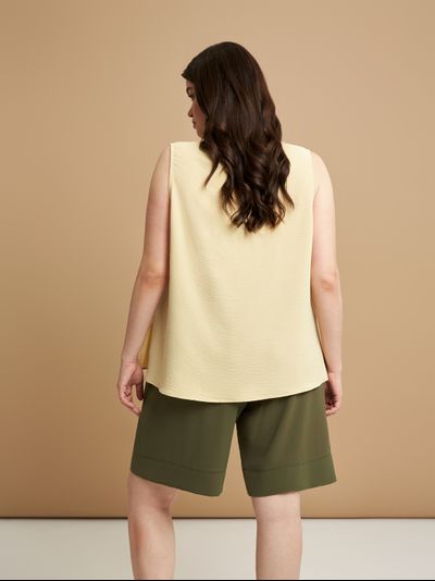 Базовый топ из искуственного шелка