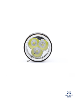 Фонарь подводный Yupard-SH 3*L2-1200Lm желтый