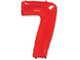 Фольгированная цифра-Красная