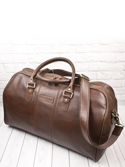 Кожаная дорожная сумка Campelli Premium brown (арт. 
4014-53)
