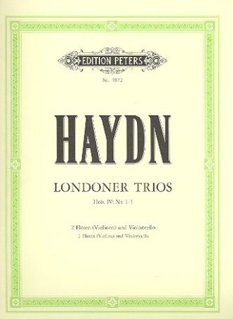 Haydn, Franz Joseph Londoner Trios 2 Flöten und Violoncello Partitur und 2 Stimmen