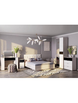 Спальный гарнитур Кимберли вариант 1 (Мебелони)