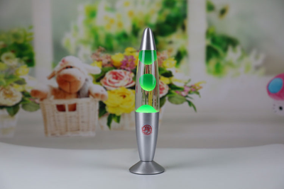 лава лампа зеленого цвета