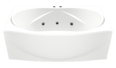 Акриловая гидромассажная ванна BAS Фиеста 194х90