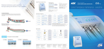 Care3 Plus C1 - аппарат для чистки и смазки наконечников (1 порт вращения и 2 стандартных) | NSK Nakanishi (Япония)