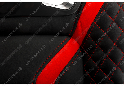 Кресло Lazer черное / красное