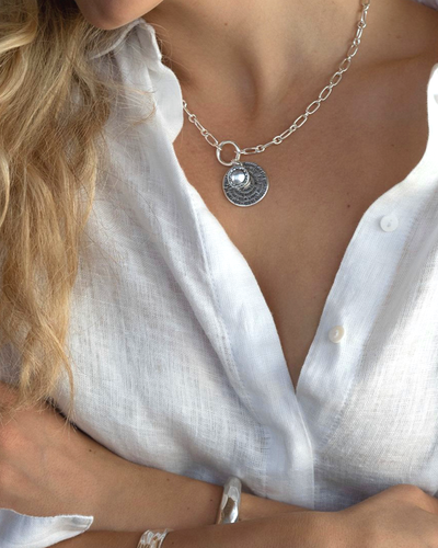 Колье "Письмо Себе" цвет серебро A&C (Норвегия)