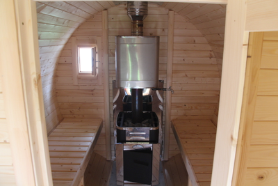 КРУГЛАЯ БАНЯ-БОЧКА 4 МЕТРА (ВХОД СБОКУ)