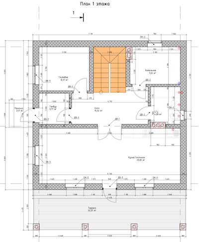 Двухэтажный дом с пятью спальнями 131м² (S104)