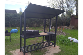 Мангал Loft 2м с печкой