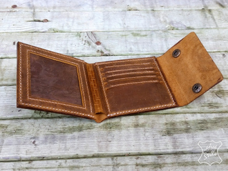 мужское портмоне ручной работы, кожаные аксессуары ручной работы, кожаное портмоне, аксессуары кожа