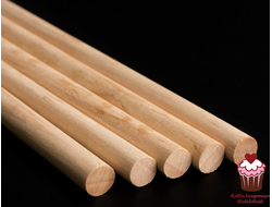 Палочки деревянные для укрепления ярусов, h=40 см, d=8 мм, 5 шт.