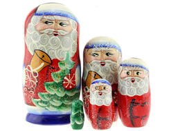 Матрешка Дед Мороз 150*70 5-и кукольная