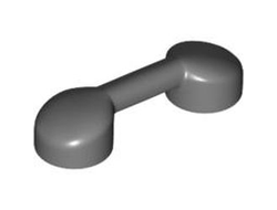 Bar 1 x 3 with 2 Stud Receptacles Radio Handle / Telephone Handset, Dark Bluish Gray (6190 / 4210676)