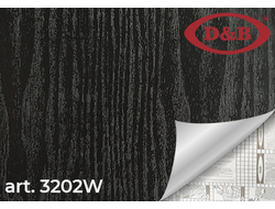 Пленка самоклеящаяся 45см*8м  3202W черное дерево [98869]