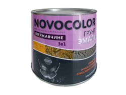 Грунт-эмаль 3 в 1 Новоколор банка 1,9 кг