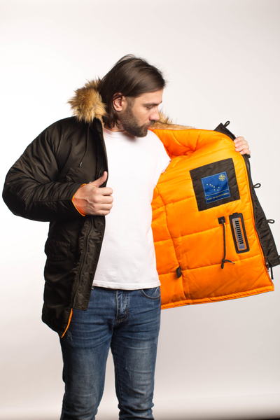 Куртка HUSKY CLASSIC BELUGA/ORANGE