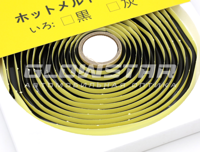 Герметик Mikazuki Black Hot жесткий, черный (рулон)