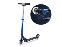 Самокат Micro Sprite жемчужно-синий LED