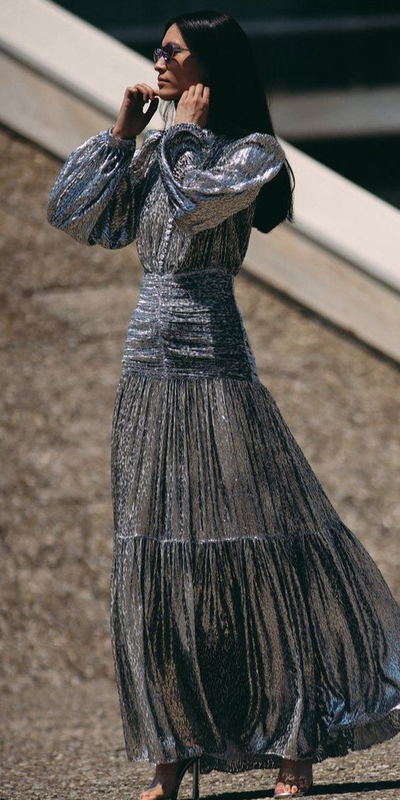 Хамелеон  Цвет 21 Серебро с фиолетом Кусок 1,10 метра