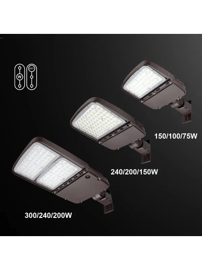 Светодиодный парковочный светильник с датчиком 100 Вт