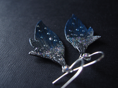 Серьги с крылышками феи Грёз