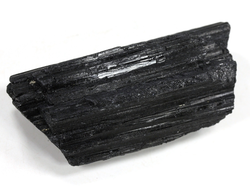 Турмалин чёрный (шерл), кристалл необработанный, Бразилия (73*32*25 мм, 116 г) №37620