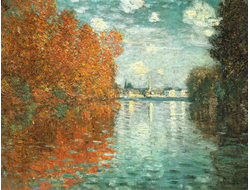 Купить греющую картину с фото репродукции Клода Моне Осенний эффект