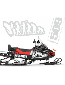 Наклейки на снегоход BRP Lynx Skandic Army №1434