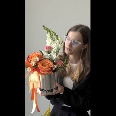 Цветочная композиция учителю / воспитателю № 806