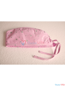 Медицинская шапочка "Глиттер звездочки"