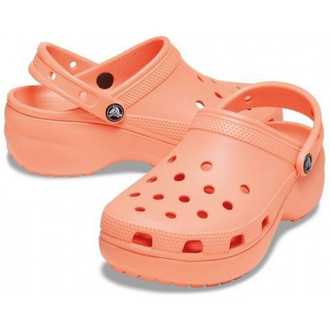 CROCS CLASSIC PLATFORM CLOG ОРАНЖЕВЫЕ