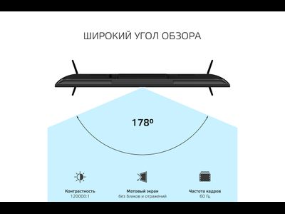 Телевизор Harper 50U661TS  50"  4K  Яндекс ТВ  Черный