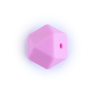 Силиконовый многогранник 17 мм Розовый