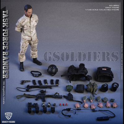 Командир отряда "Дельта" военного спецназа США - Коллекционная фигурка 1/12 scale US Delta Special Force - Leader  (LW002) - CrazyFigure