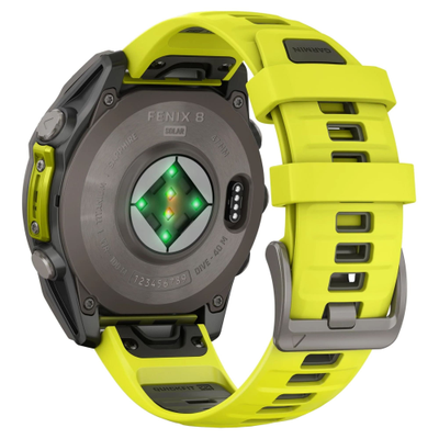 Часы Garmin Fenix 8 —47mm Solar Sapphire Titanium Amp Yellow / Graphite