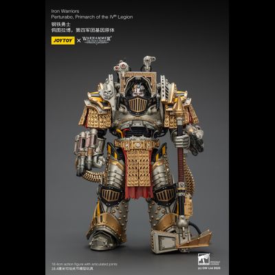 Пертурабо, примарх Железных Воинов (Warhammer Horus Heresy) - КОЛЛЕКЦИОННАЯ ФИГУРКА 1/18 Iron Warriors Perturabo, Primarch of the IVth Legion (JT01819) - JOYTOY
